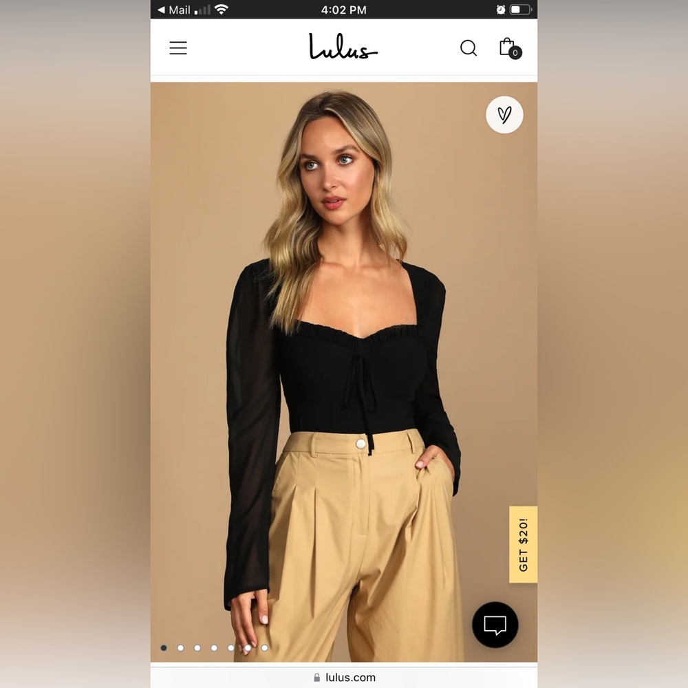 Lulu’s Black Body suit